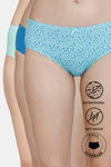 Zivame Anti-Microbial Low Rise Full Coverage Hipster Panty (Pack of 3) - Multicolor — thumbnail 1